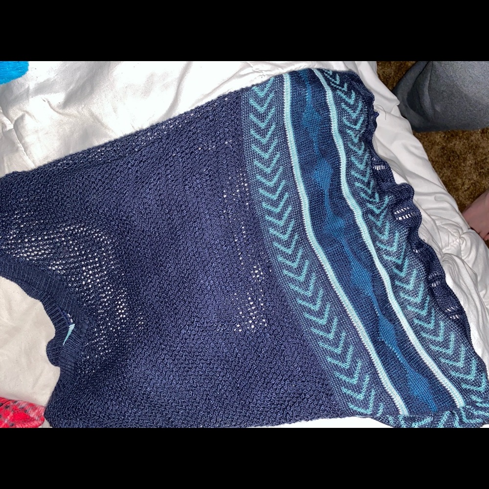 Crocheted see-through top